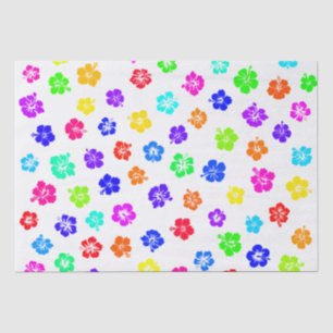 Colourful Hibiscus Print Tissue Paper