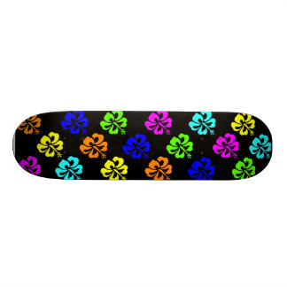 Colourful Hibiscus Skateboard