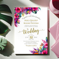 Colourful Hibiscus Tropical Garden Floral Wedding