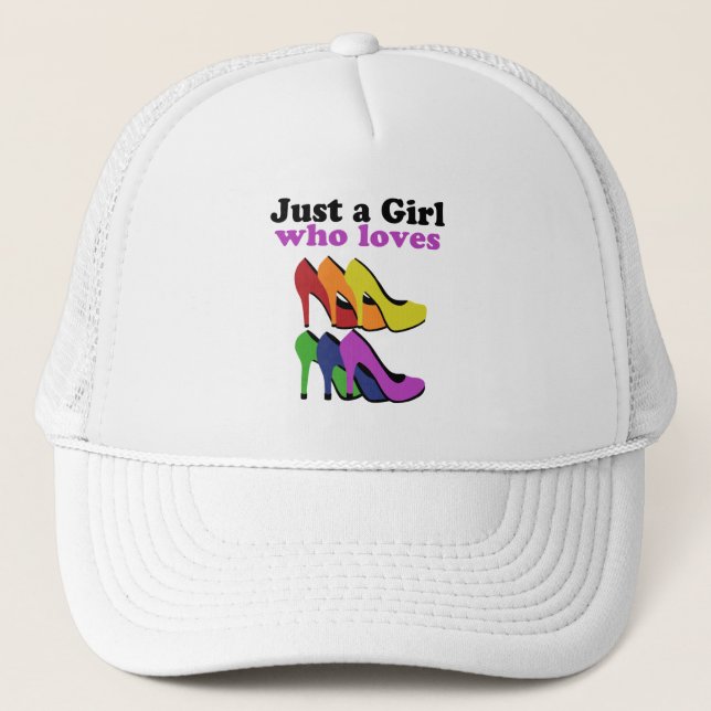 Colourful High Heels Trucker Hat (Front)
