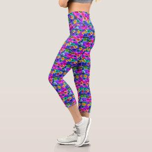 Colourful High Waisted Capris