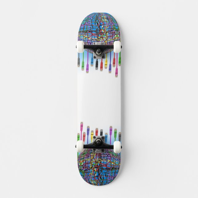Colourful Highspeed Networking Cables Skateboard (Front)
