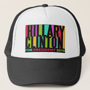 Colourful Hillary Clinton 2016 hats