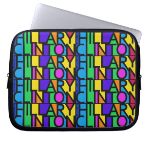 Colourful Hillary Clinton 2016 laptop sleeves