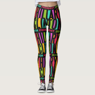 Colourful Hillary Clinton 2016 leggings