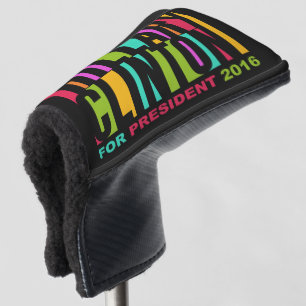 Colourful Hillary Clinton 2016 putter cover