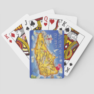 Colourful Hilton Head SC Map Playing Cards