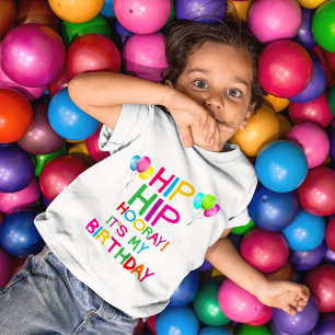Colourful Hip Birthday  Baby T-Shirt