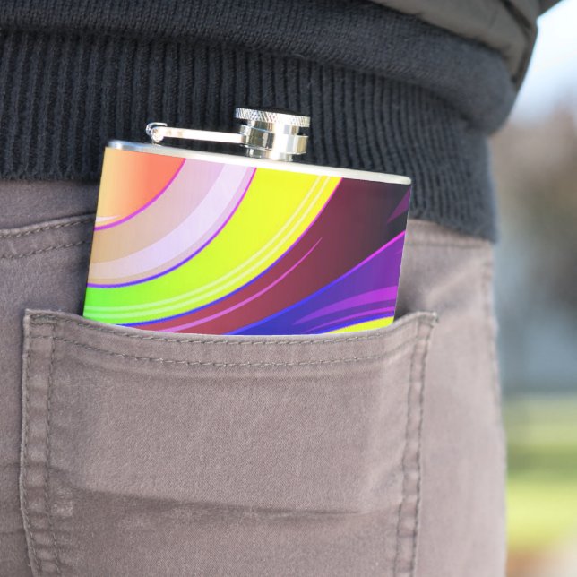 Colourful Hip Flask (In Situ)