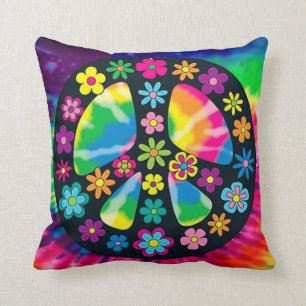 Colourful Hippie Design Cushion
