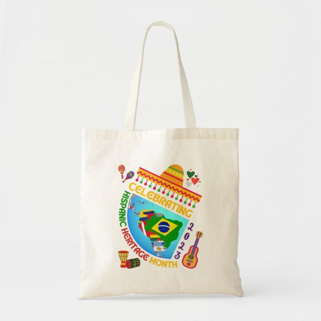 Colourful HISPANIC HERITAGE MONTH Tote Bag (Front)