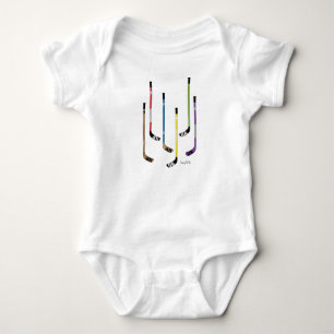 Colourful Hockey Sticks Infant Baby Bodysuit