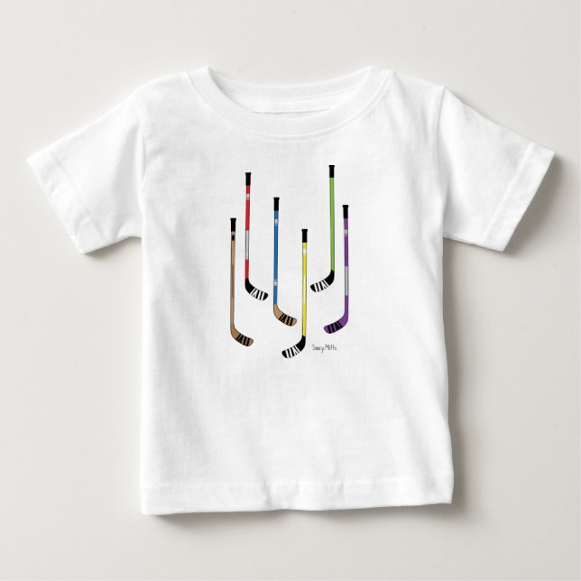Colourful Hockey Sticks Infant Shirts (Front)