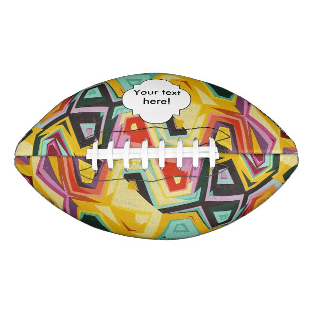 Colourful holes texture american football (Front)