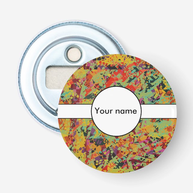 Colourful holes texture bottle opener (Front)