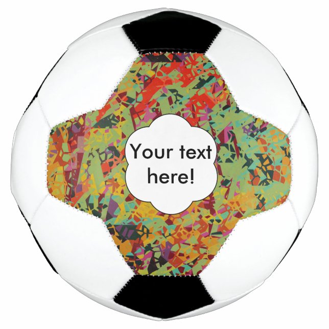Colourful holes texture football (Front)