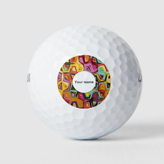 Colourful holes texture golf balls (Front)
