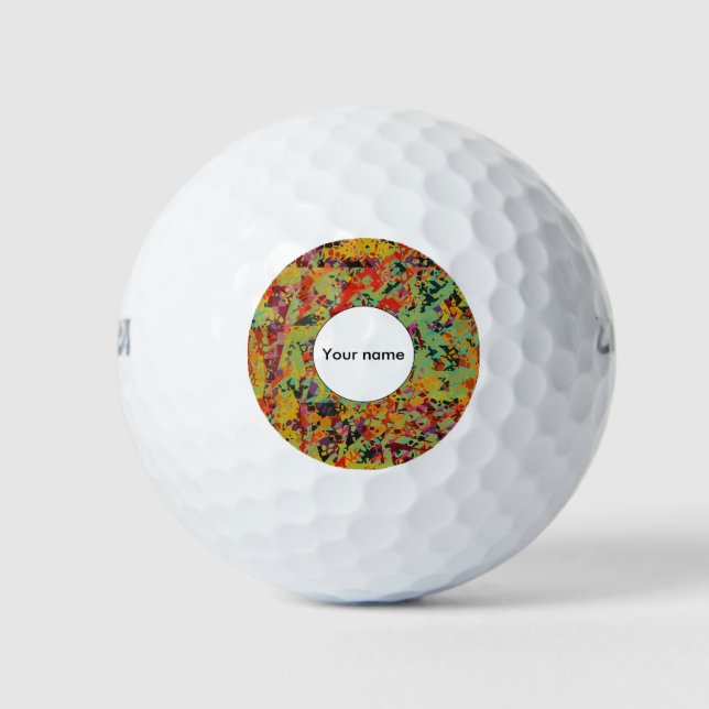 Colourful holes texture golf balls (Front)