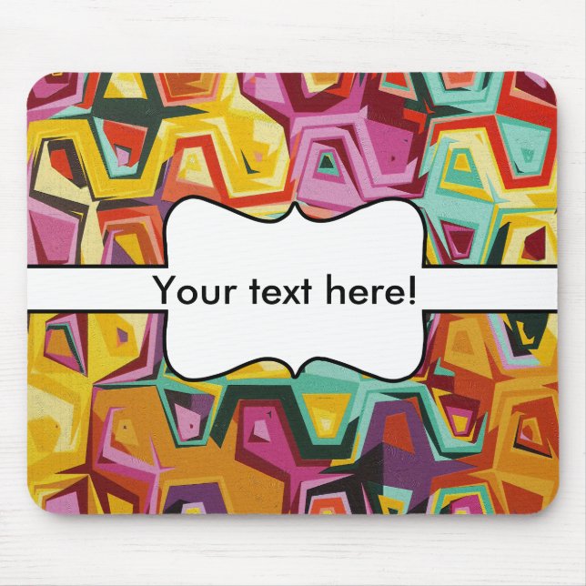 Colourful holes texture mouse mat (Front)