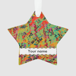 Colourful holes texture ornament