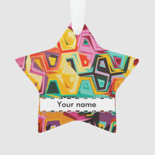 Colourful holes texture ornament