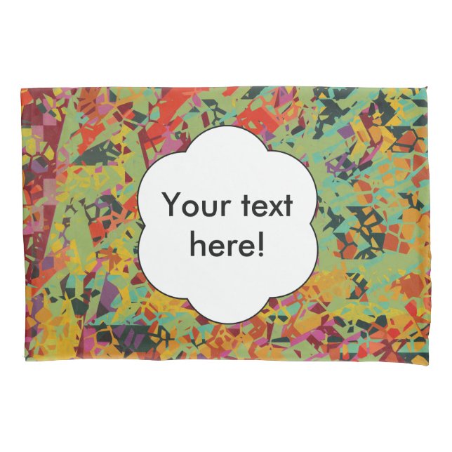 Colourful holes texture pillowcase (Front)