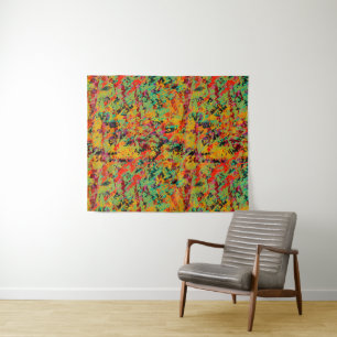 Colourful holes texture tapestry