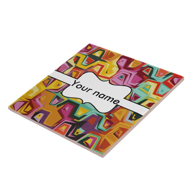 Colourful holes texture tile (Side)