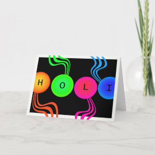 Colourful Holi Spring Festival of Colours Card