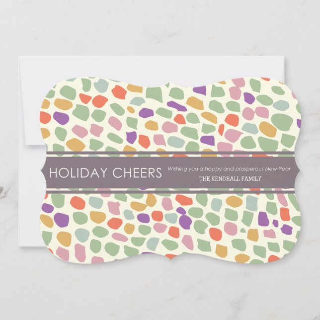 colourful holiday cheers card (Front)