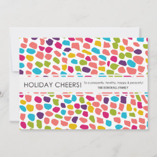 colourful holiday cheers card