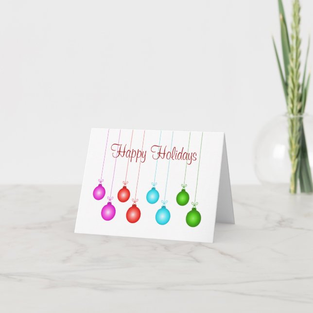 Colourful Holiday Greeting Card (Front)
