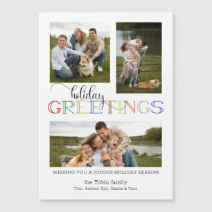 Colourful Holiday Greetings Typography 3-Photo