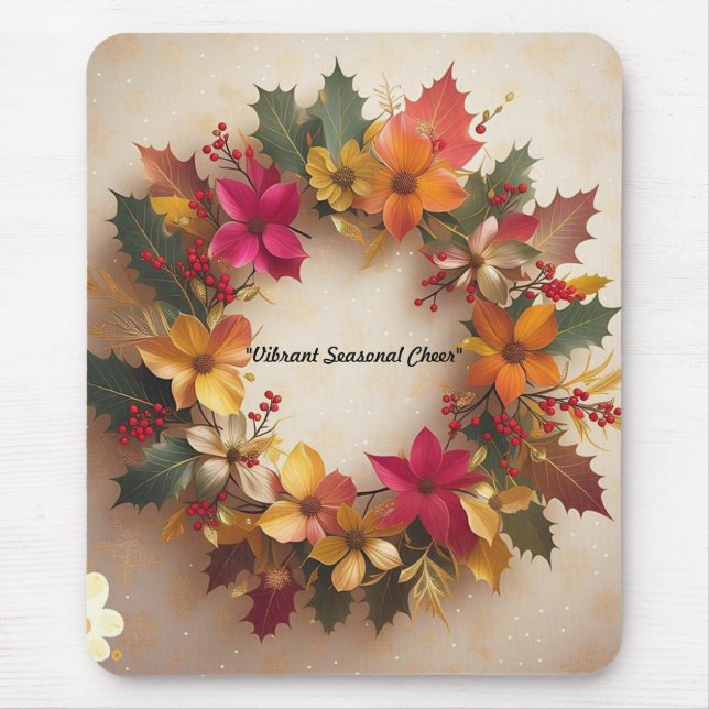 "Colourful Holiday Magic" Mouse Mat (Front)