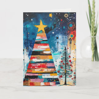 Colourful Holiday Trees Card