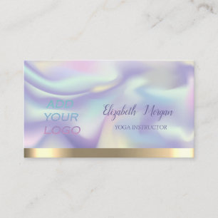 Colourful Holographic, Add Your Logo Business Card