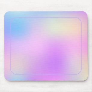 Colourful holographic background mouse mat