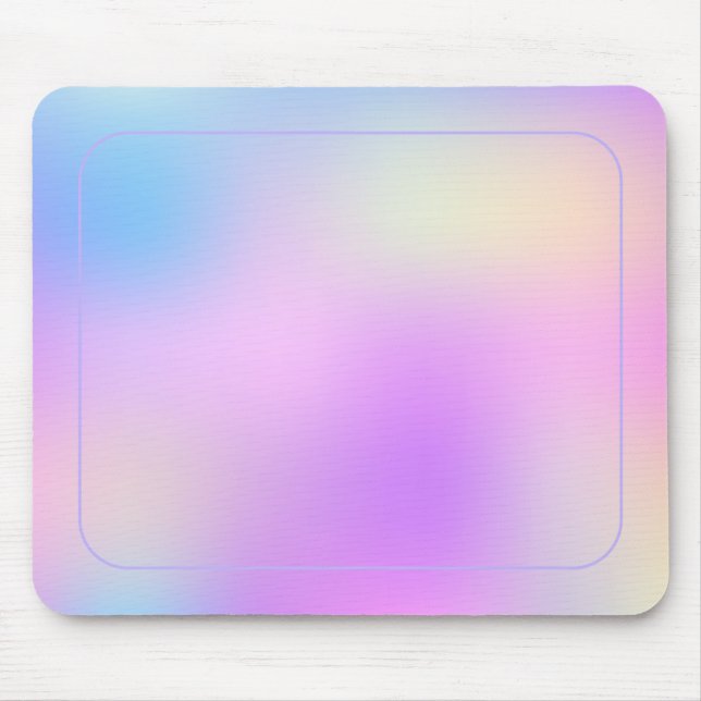 Colourful holographic background mouse mat (Front)