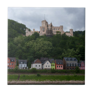 Colourful Homes Below Stolzenfels Castle Tile