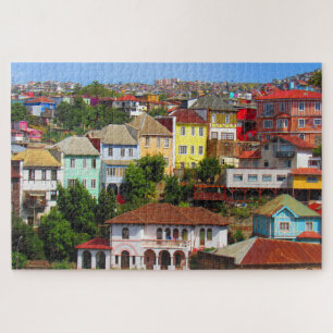 colourful homes jigsaw puzzle