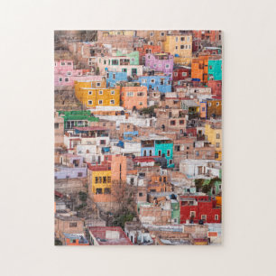 Colourful Homes on the Hill Jigsaw Puzzle