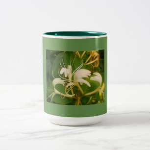 Colourful Honeysuckles Two-Tone Coffee Mug