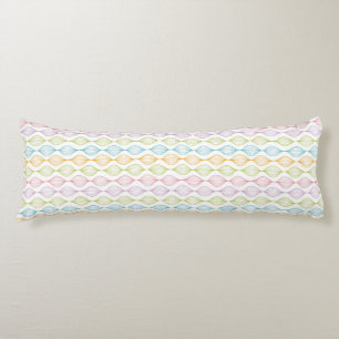 Colourful horizontal ogee pattern body cushion