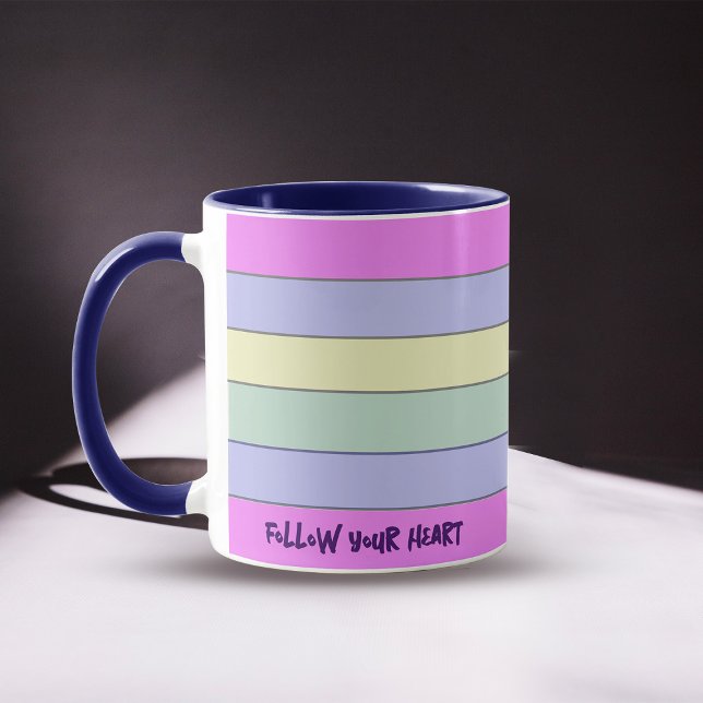 Colourful Horizontal Stripes Coffee Mug (Creator Uploaded)