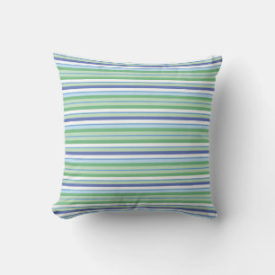 Colourful horizontal stripes cushion