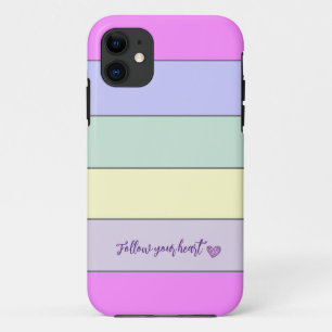 Colourful Horizontal Stripes iPhone Case