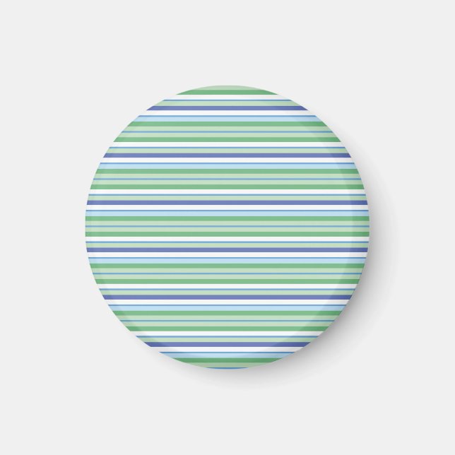 Colourful horizontal stripes magnet (Front)