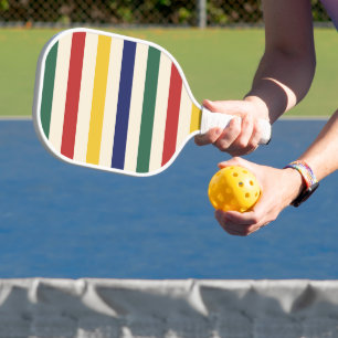 Colourful Horizontal Stripes Pickleball Paddle