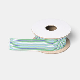 Colourful horizontal stripes satin ribbon