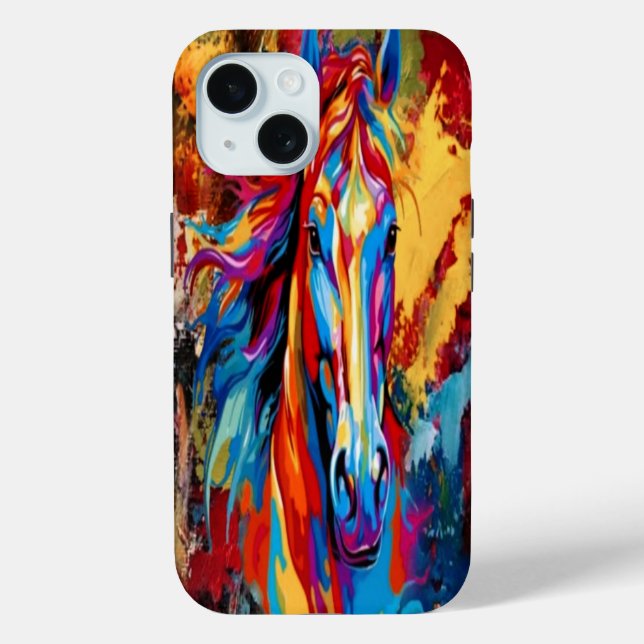 Colourful Horse Abstract Mobile Case,  Case-Mate iPhone Case (Back)